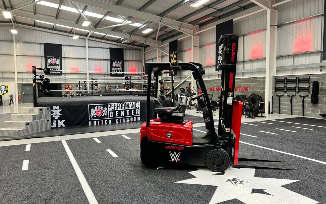 The World Wrestling Entertainment Group purchase fully refurbished Hyster Counterbalance forklift from Hiremech