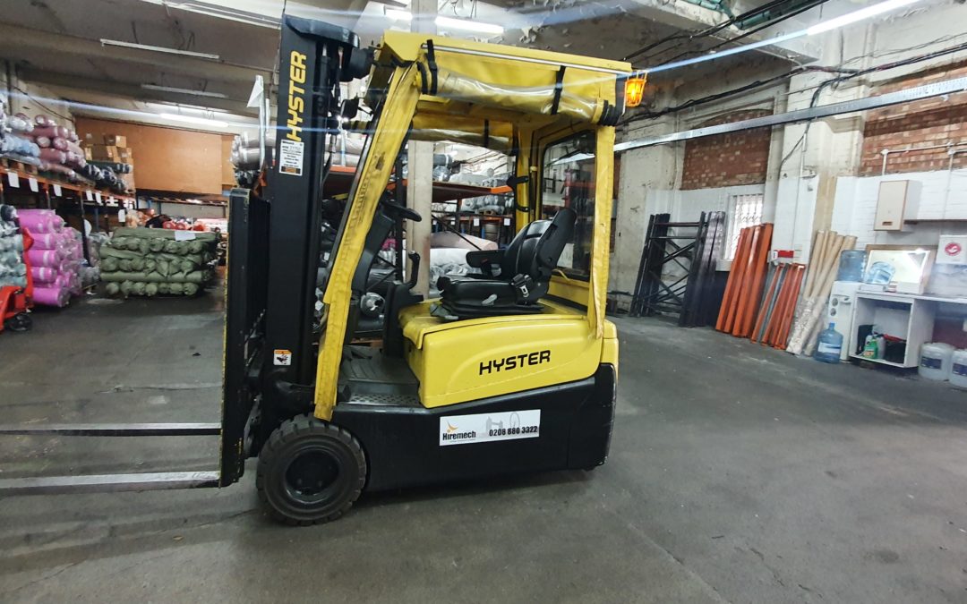 UK wholesale fabric suppliers, J.Stimler Ltd. impressed with new electric Hyster truck